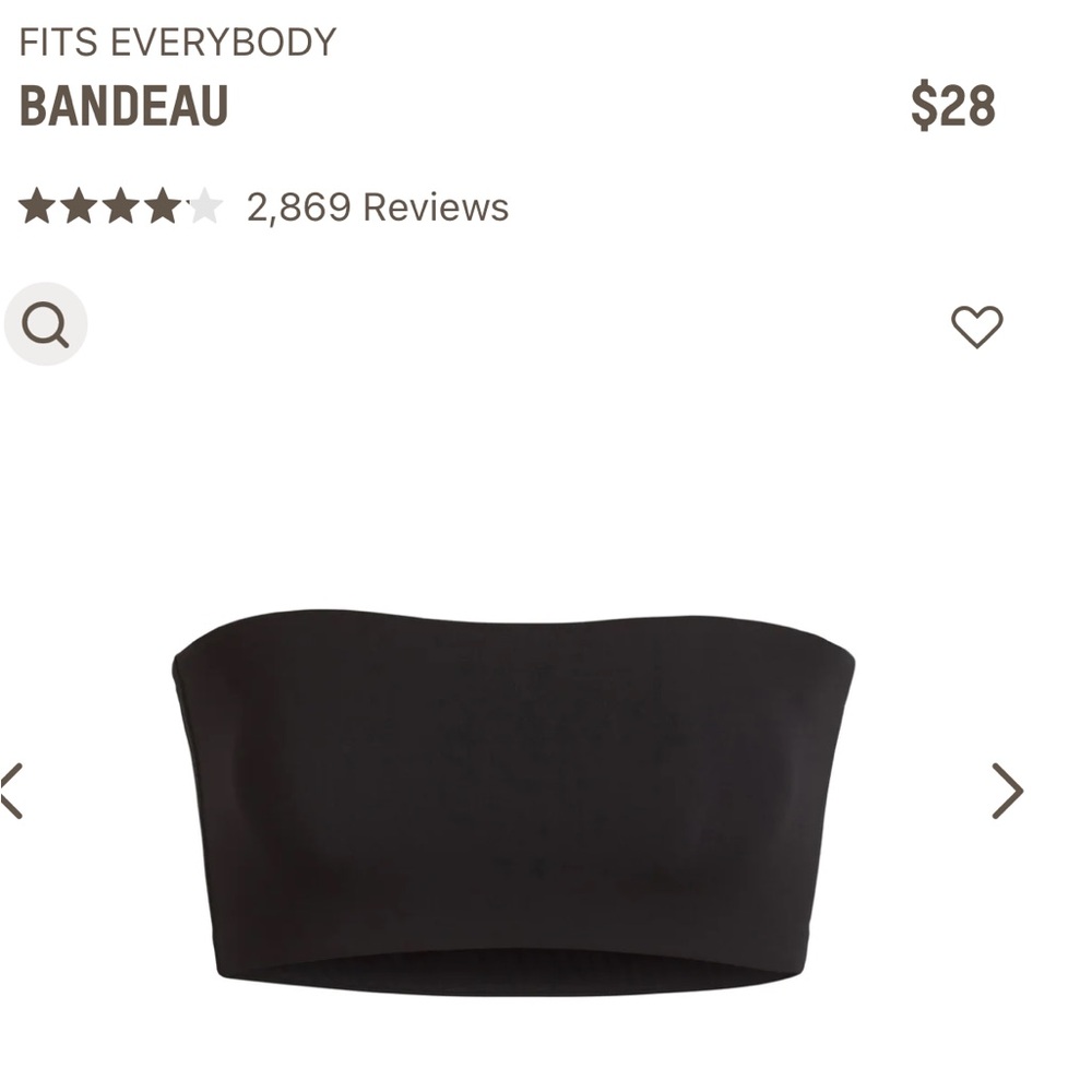 Skims Bandeau brand new with tag